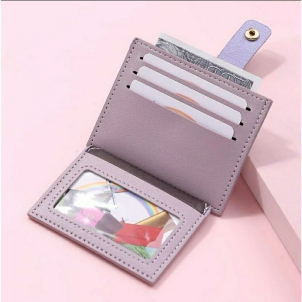 Purple Snap Closure Wallet Faux Leather NWT